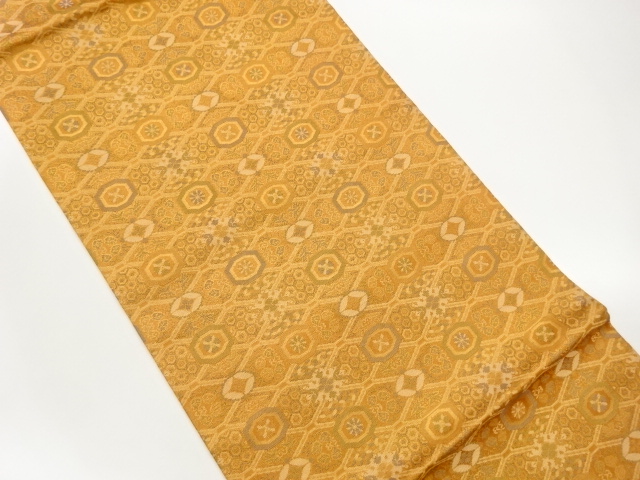 JAPANESE NAGOYA OBI / WOVEN SHIPPO PATTERN